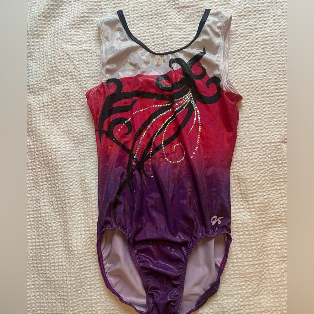 GK pink/purple gymnastics leotard